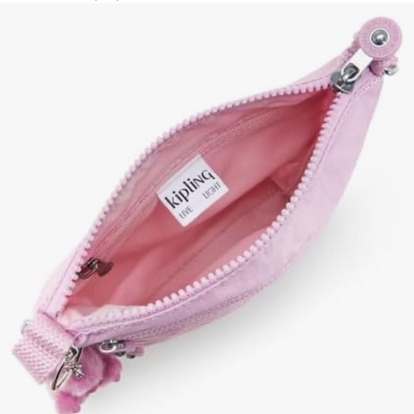 NEW Women’s Kipling Kieko Blooming Pink Crossbody Bag - Picture 3 of 5